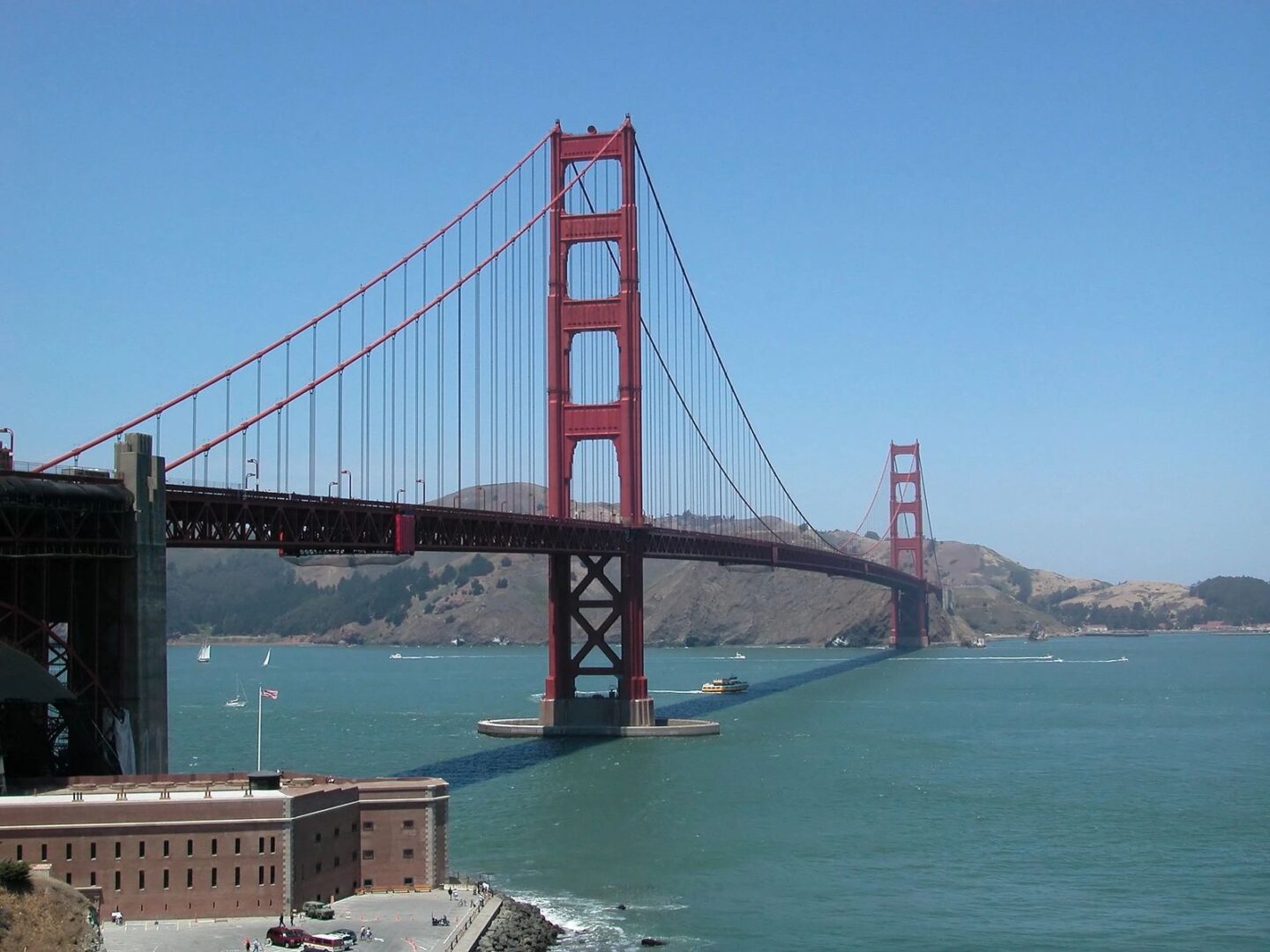 A bridge that is over the water.